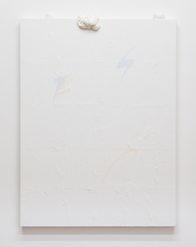 "This Game is No Game" paint and plaster on wood panel 48"x36" 2013