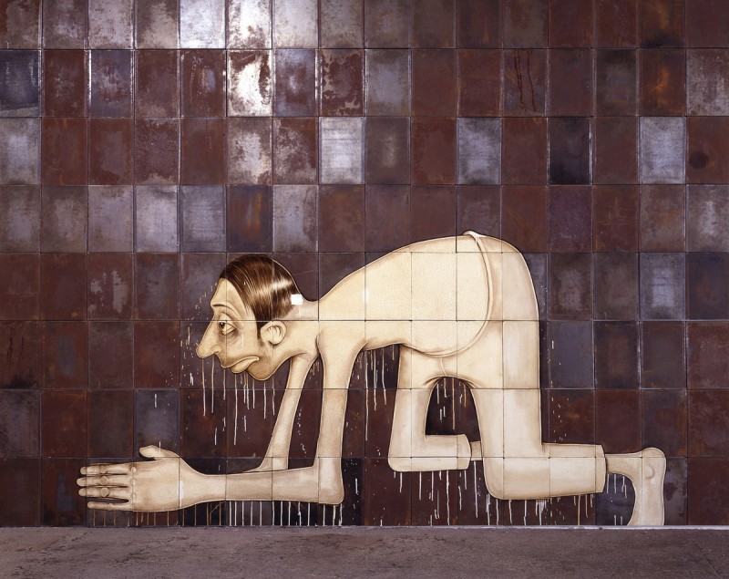 Barry McGee, Untitled (Crawling Man), 1999/2012. Image courtesy of Tom Powel Imaging.