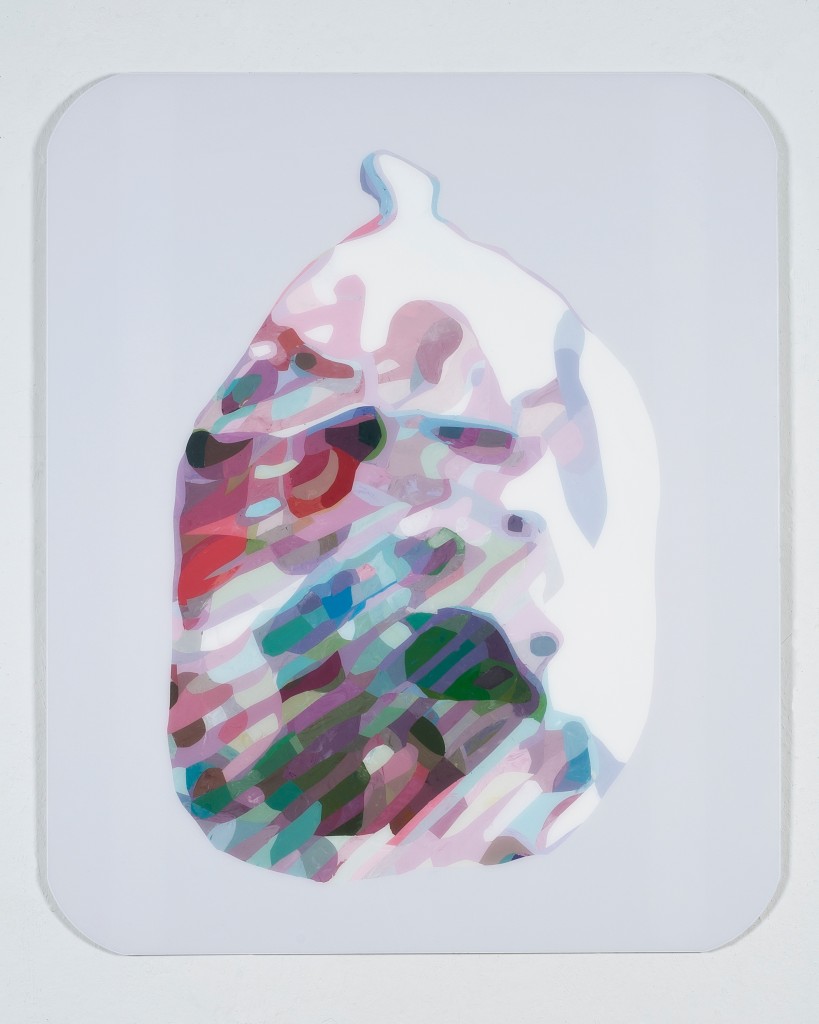 Maria Park - "Composition 3", 2012 acrylic on Plexiglas 36" x 30" Image Courtesy of Toomey Tourell Gallery