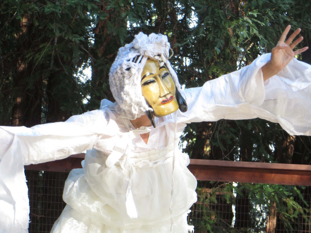 Dohee Lee on Anna Halprin's dance deck, 2013. Photo: John Held, Jr.