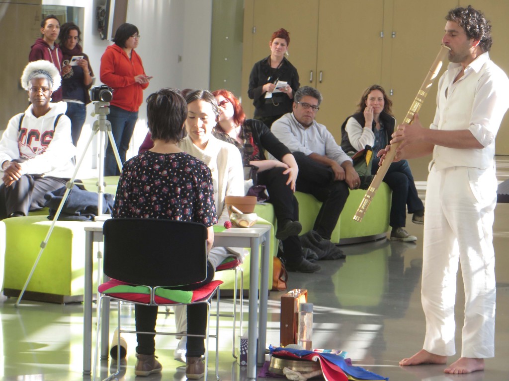 Dohee Lee with accompaniment. Yerba Buena Center for the Arts, 2014 Photo: John Held, Jr.