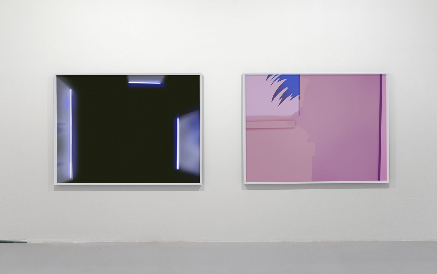 Chris Coy, Pink Cartoon Painting, Bl, 2012 Chromogenic print Installation view. Courtesy of Honor Fraser Gallery.