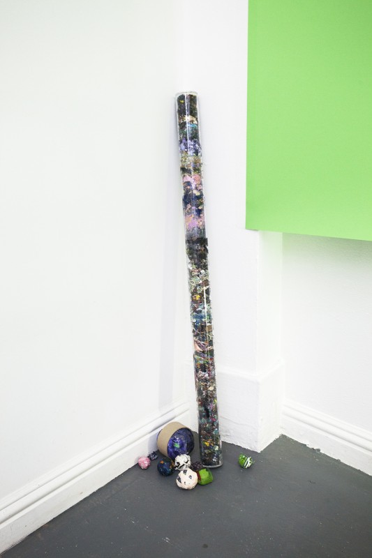 /*Reject Algorithms: Four Years of Paint Scraps*/. Photo by Tomo Saito courtesy CULT Exhibitions