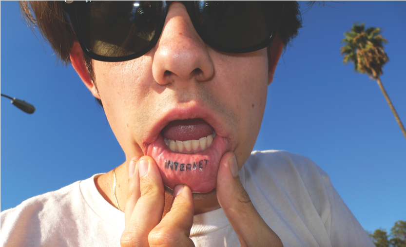 Self portrait with tattoo, 2006, Los Angeles. Courtesy of the artist.