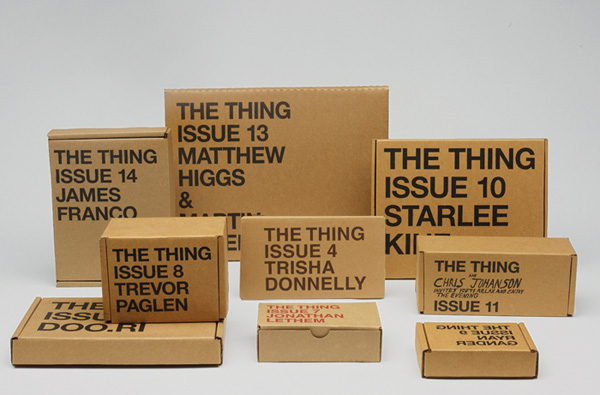 An assortment of previous issues by The THING Quarterly