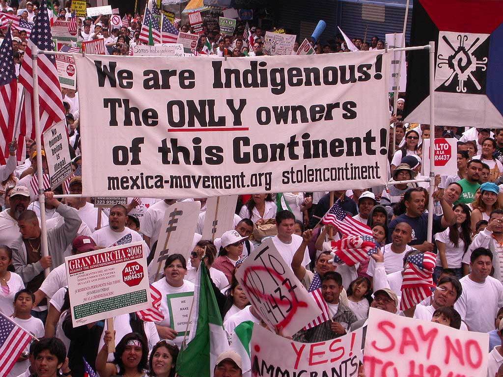 March 26, 2006, between a half-million and a million people protest the anti-immigration bill, H.R. 4437.