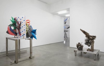 Installation view, "Frank Stella Sculpture, Frank Stella at Marianne Boesky Gallery, New York, 2014. Courtesy of Marianne Boesky Gallery.