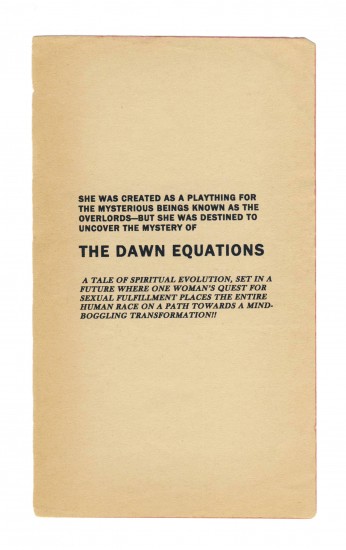 Anthony Discenza, The Dawn Equations, 2014. Inkjet on found paper, 7 x 4 1/4 inches, unframed. Courtesy of Catharine Clark Gallery.