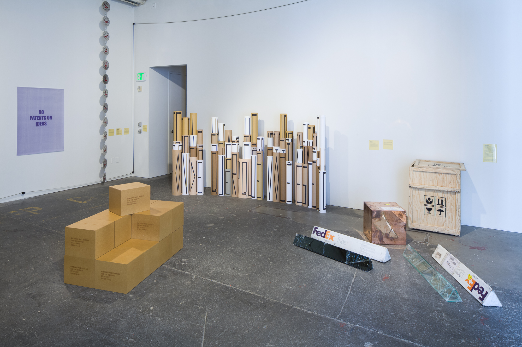 When Attitudes Became Form Become Attitudes, 2012. Installation view, CCA Wattis Institute for Contemporary Arts, curated by Jens Hoffmann. Photograph by Johnna Arnold.