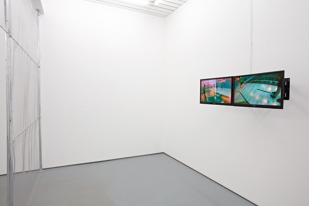 Installation view, "Illegal Personal Contact With An Opponent," Norbert Delman at Maria Stenfors, London, 2015. Courtesy of Maria Stenfors.