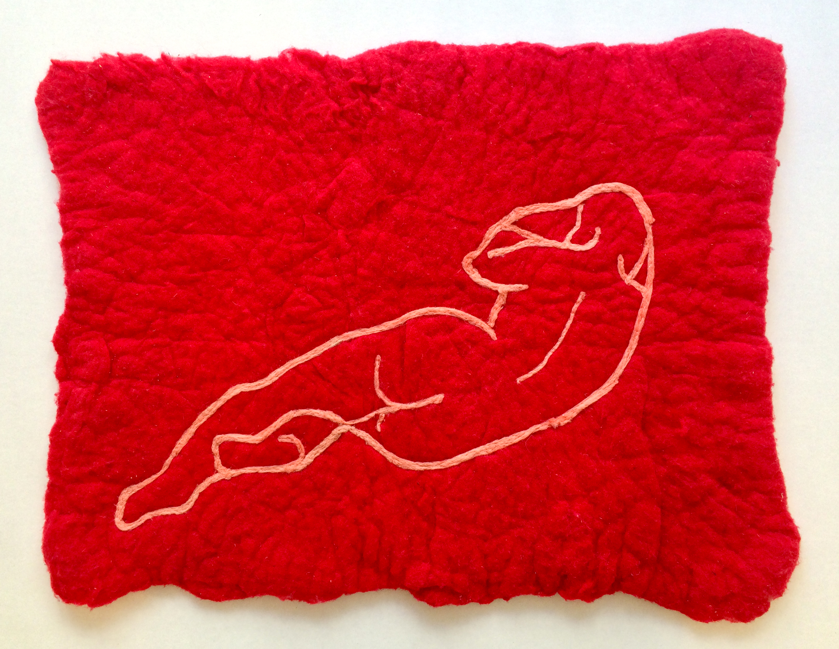 Carlotta Kohl, Doormat 2, 2015. Felt. 30 x 22 inches