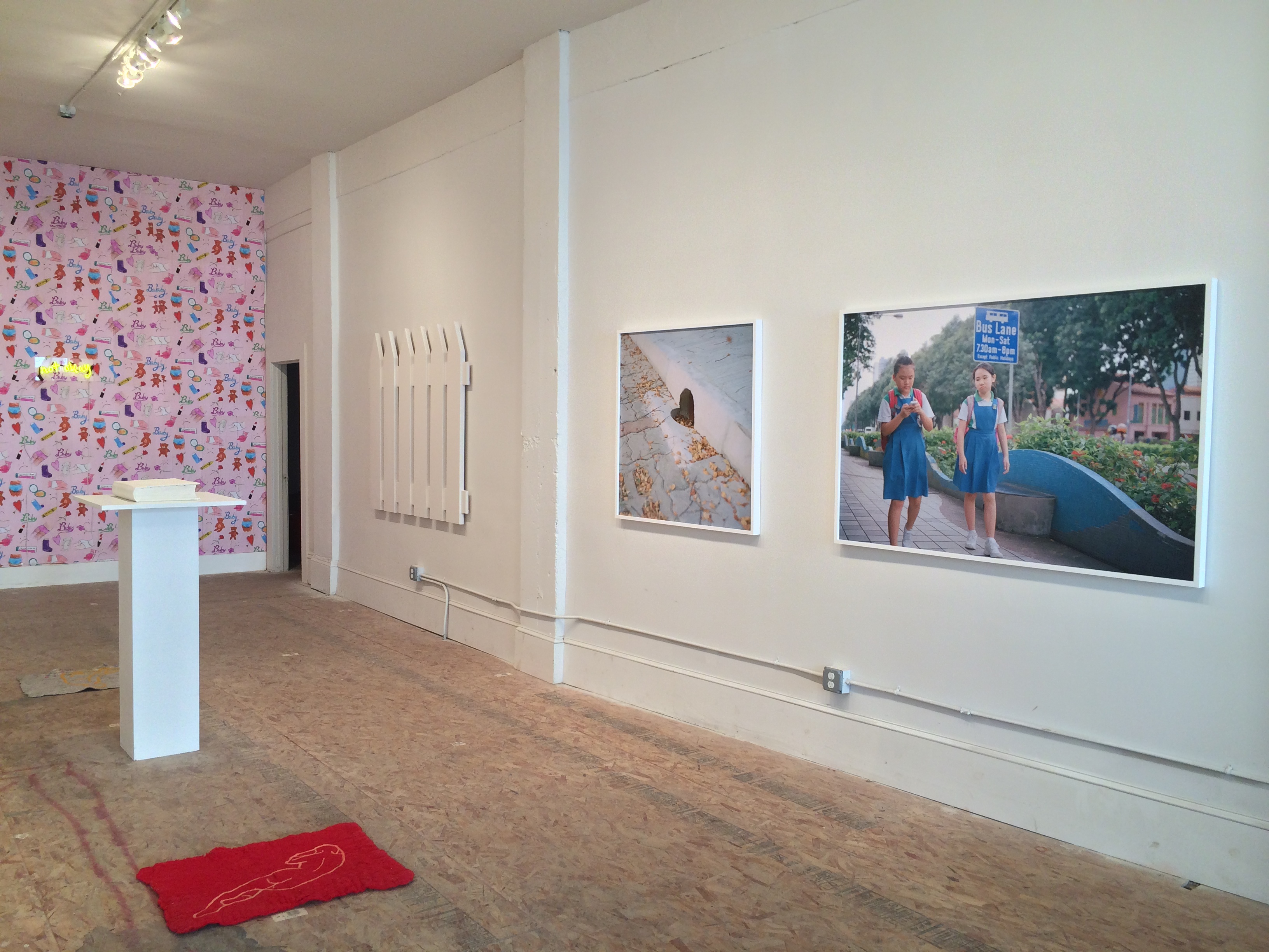 Installation view of Comforter at SFAQ[Project]Space