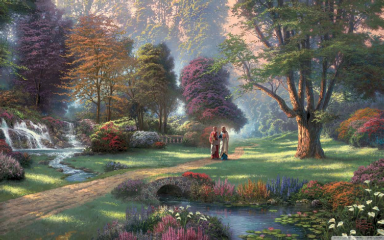 Thomas Kinkade, Walk of Faith, 2011. Courtesy of the Internet.