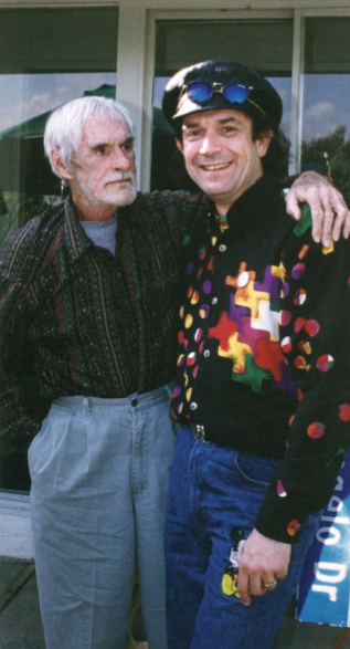 Timothy Leary and Mark McCloud, 1994. Courtesy of the artist.