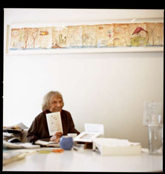 Paule Anglim in her office.