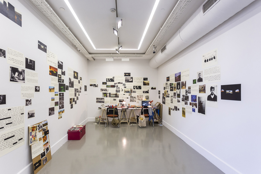 Basel Abbas and Ruanne Abou-Rahme, The Incidental Insurgents (Parts 1-3), 2012-2015. Mixed media installation. Courtesy of Carroll/Fletcher, London.