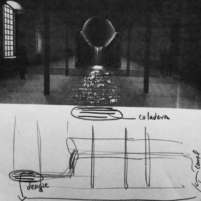 Tania Candiani and Luis Felipe Ortega, Sketch of Possessing Nature, 2015. Forthcoming installation at the Venice Biennale. Courtesy of the artists.