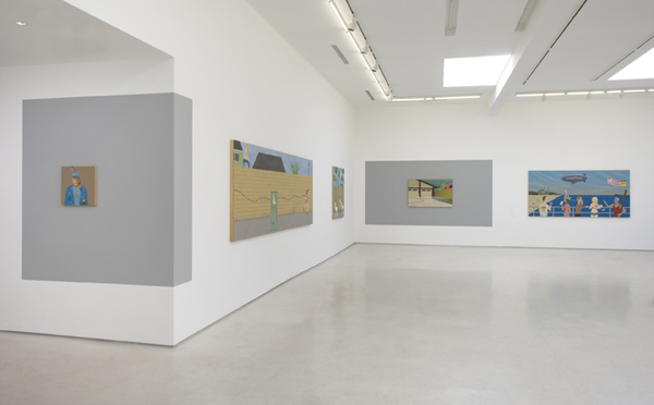 Installation view, "Synthetic Suburbia," Ed Templeton at Roberts & Tilton, Los Angeles, 2015. Courtesy of Roberts & Tilton.