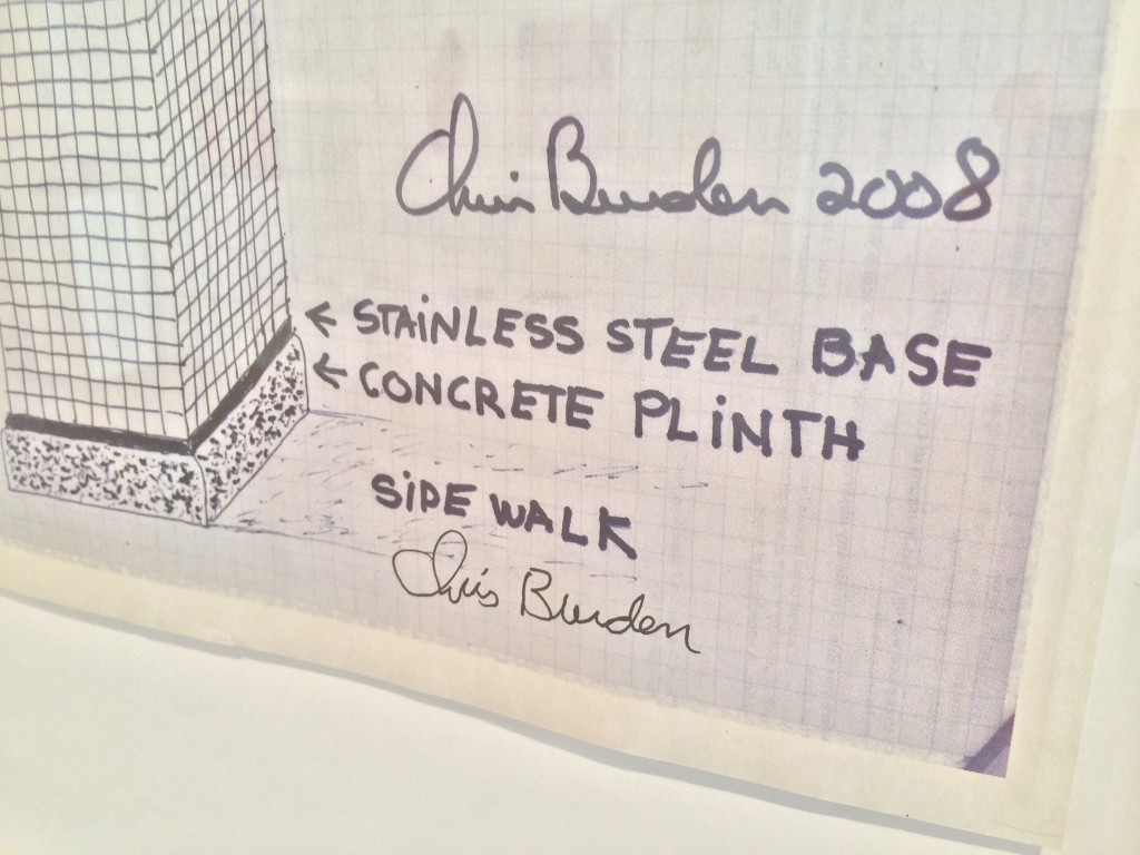 Chris Burden detail.