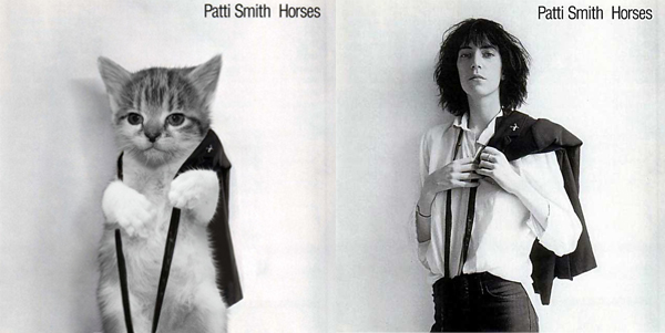 The original cover of Patti Smith's debute studio album "Horses".