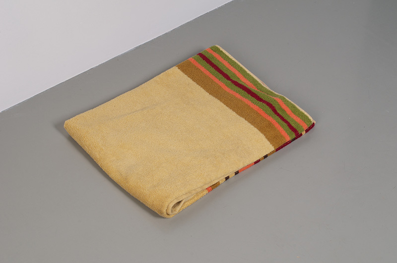 Fermín Jiménez Landa. "Towel," 2013 Towel. 90 x 140 cm. Courtesy of the artist and Galería Bacelos. Photo credit: Maj Lindstrom 