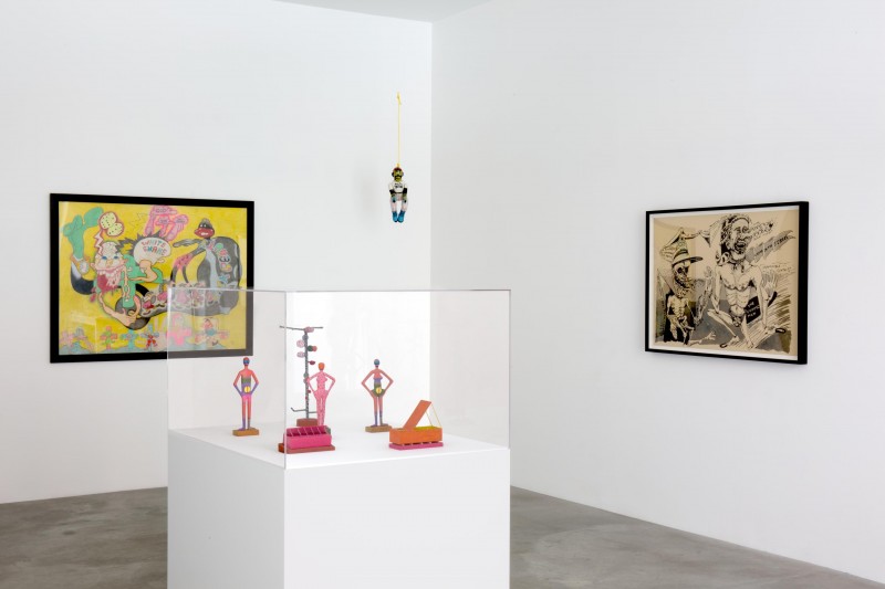 Installation view, What Nerve! Alternative Figures in American Art, 1960 to Present at Matthew Marks Gallery, New York, 2015. Courtesy of Matthew Marks Gallery.