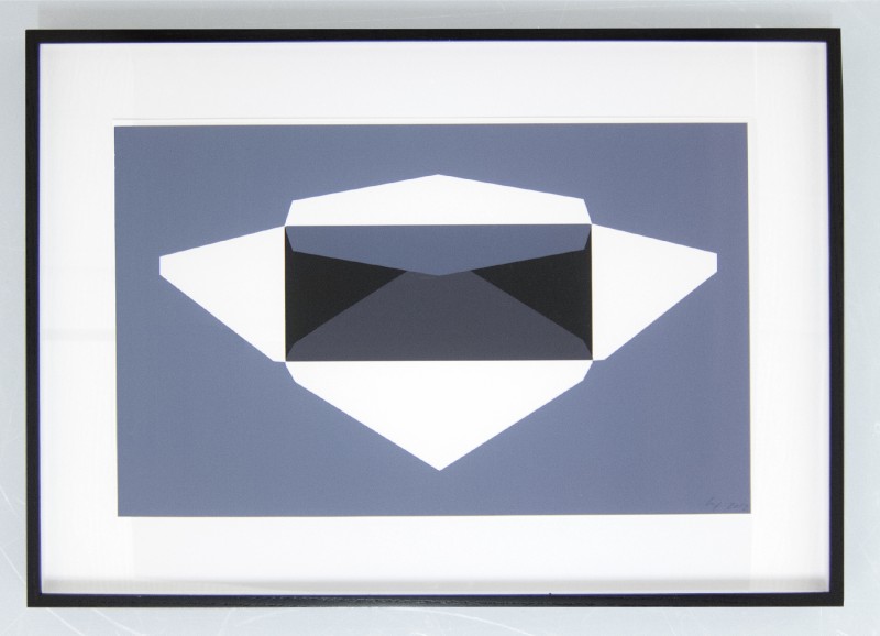 Seth Price, untitled (security envelope), 2012. Courtesy of 871 Fine Arts.