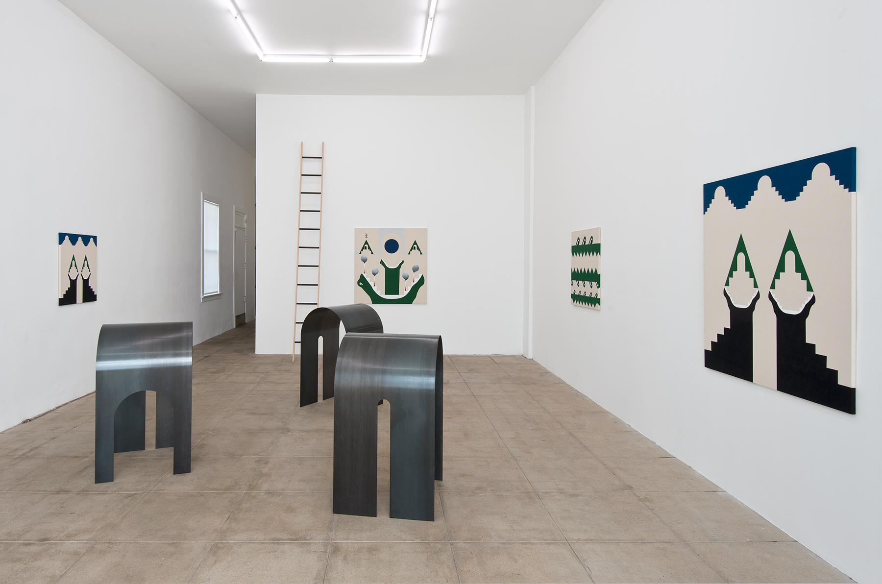 Installation view, Lies Inside at Overduin & Co., New York, 2014. Courtesy of the artist and Overduin & Co.