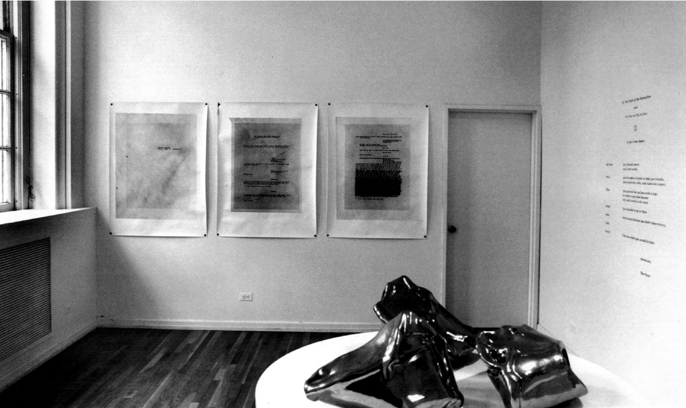 Installation view, Dear Mr. Armstrong, Katy Schimert at Janice Guy, New York, 1995. Courtesy of Murray Guy.