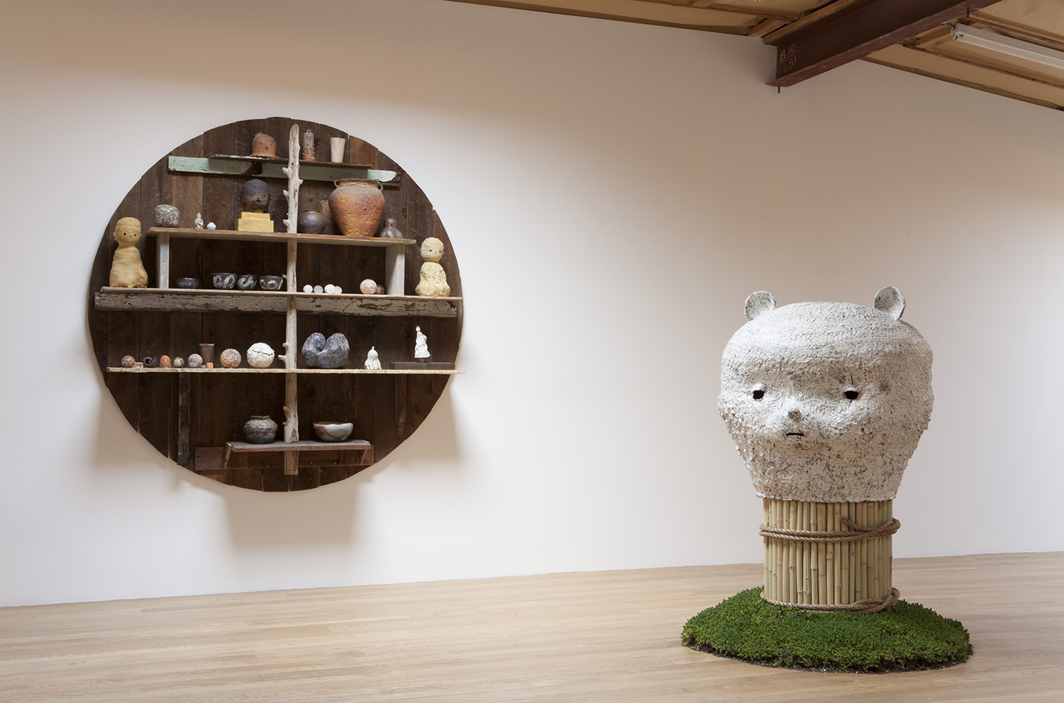 Kazunori Hamana, Yuji Ueda, and Otani Workshop. Installation view, 2015. Blum & Poe, Los Angeles