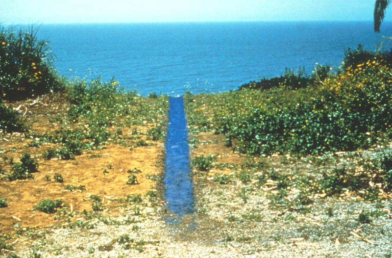 Malibu Line, 1978. Pigment, 41 feet x 14 inches. Courtesy of the artist and Kohn Gallery.