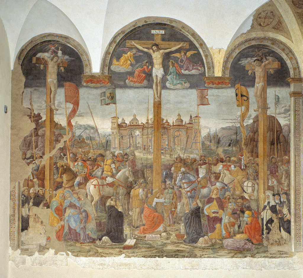 Giovanni Donato da Montorfano, Crucifixion, 1495–1497. Santa Maria delle Grazie, Milan.