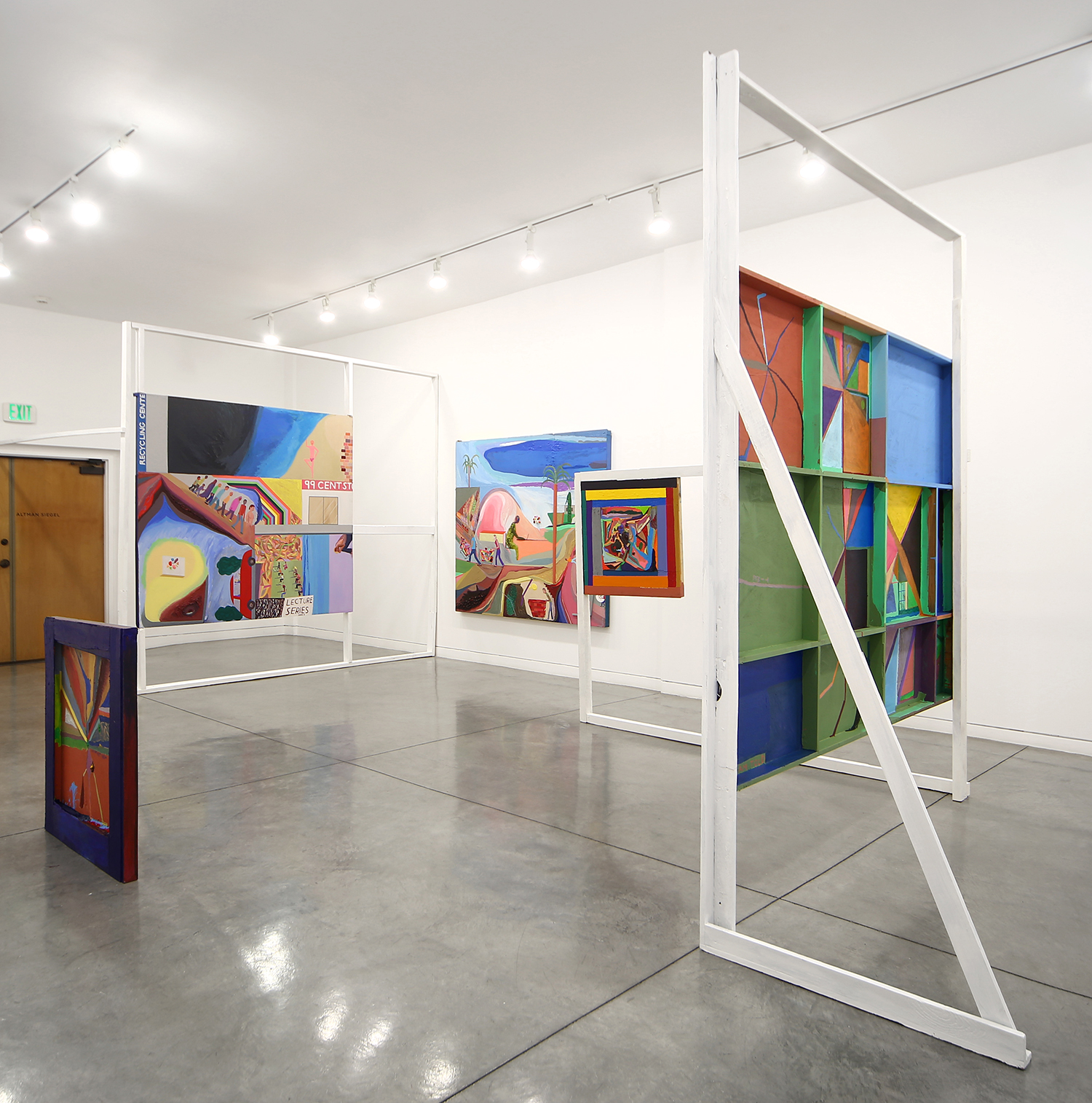 Chris Johanson, Equations, 2015. Installation view, Altman Siegel, San Francisco. Courtesy of the Artist and Altman Siegel.