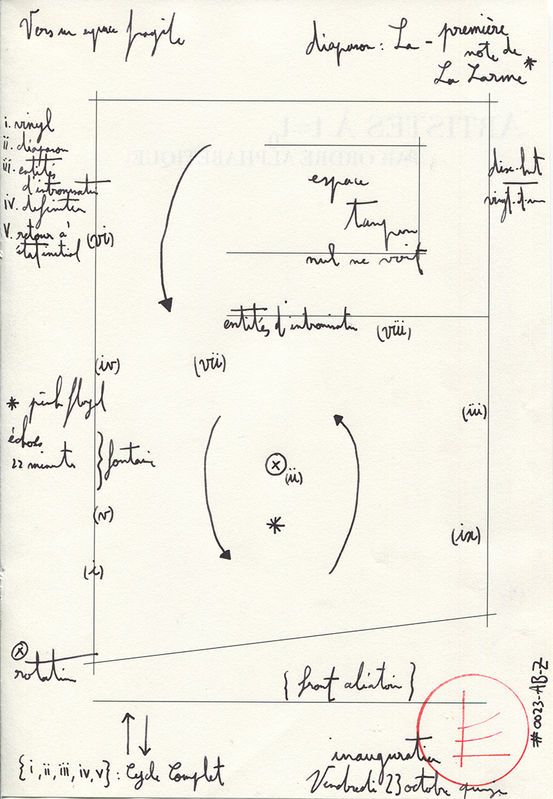 Description of the process of the inauguration. at Cercle de la Horla. Courtesy of Edgar Sarin