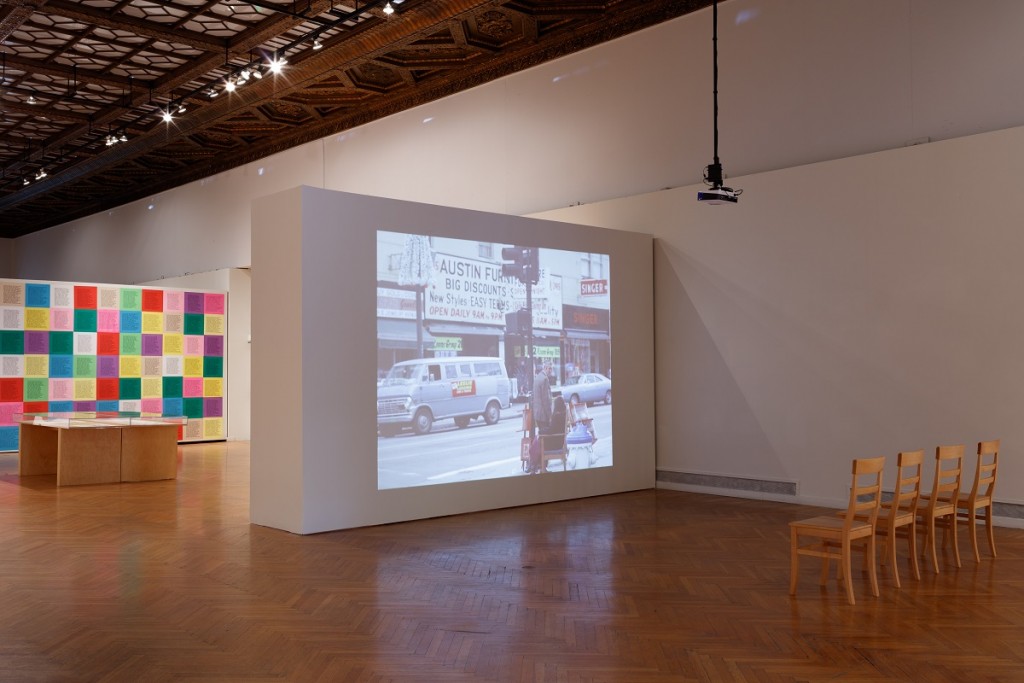 Installation view of Public Works: Artists' Interventions 1970s–Now. Courtesy Mills College Art Museum. Photo: Phil Bond 