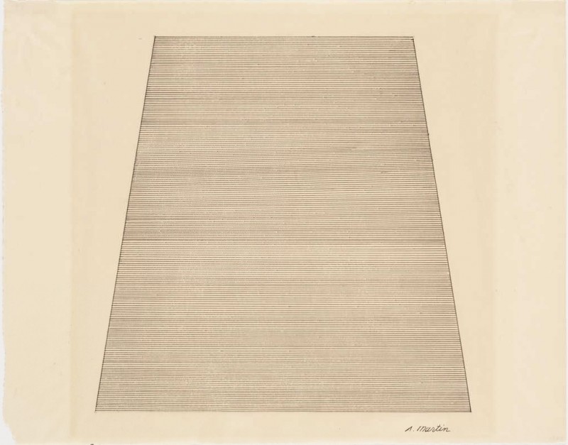 Agnes Martin, Mountain, (1960). Courtesy of MoMA