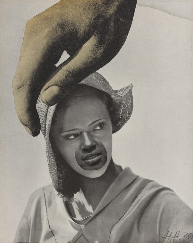 Hannah Höch, Untitled (Large Hand Over Woman's Head), 1930. Photomontage, 25.7 x 20.7 cm, Collection Art Gallery of Ontario, purchase 2012