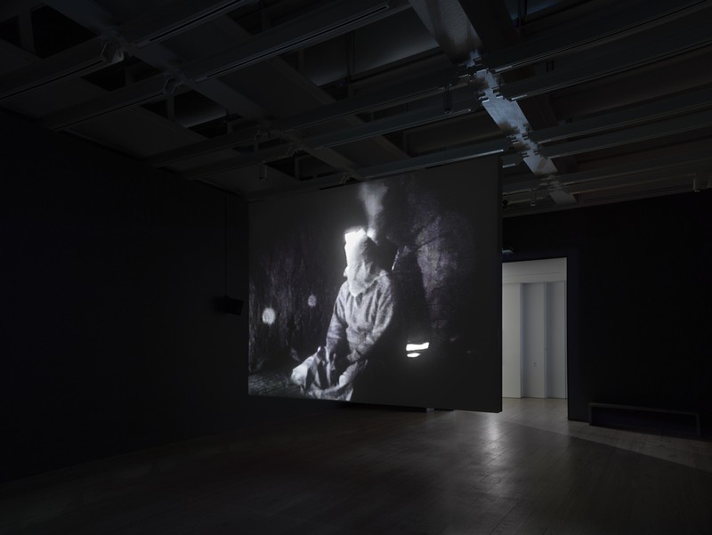 Installation view of Laura Poitras: Astro Noise (Whitney Museum of American Art, New York, February 5—May 1, 2016). Photograph by Ronald Amstutz