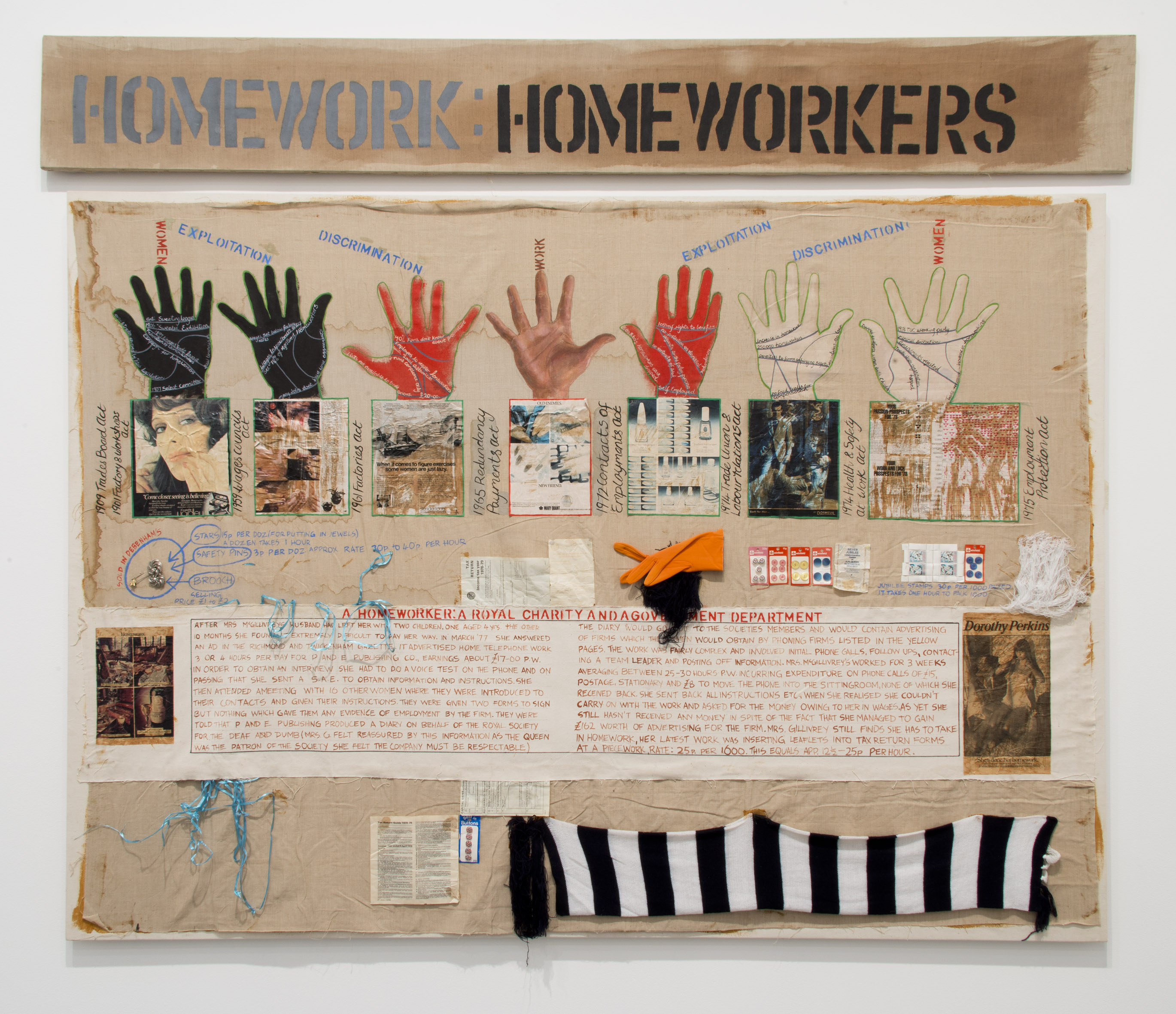 Margaret Harrison, Homeworkers, 1977. Collection of Tate. Purchased 2011.  © Margaret F. Harrison. Courtesy of Tate Britain.