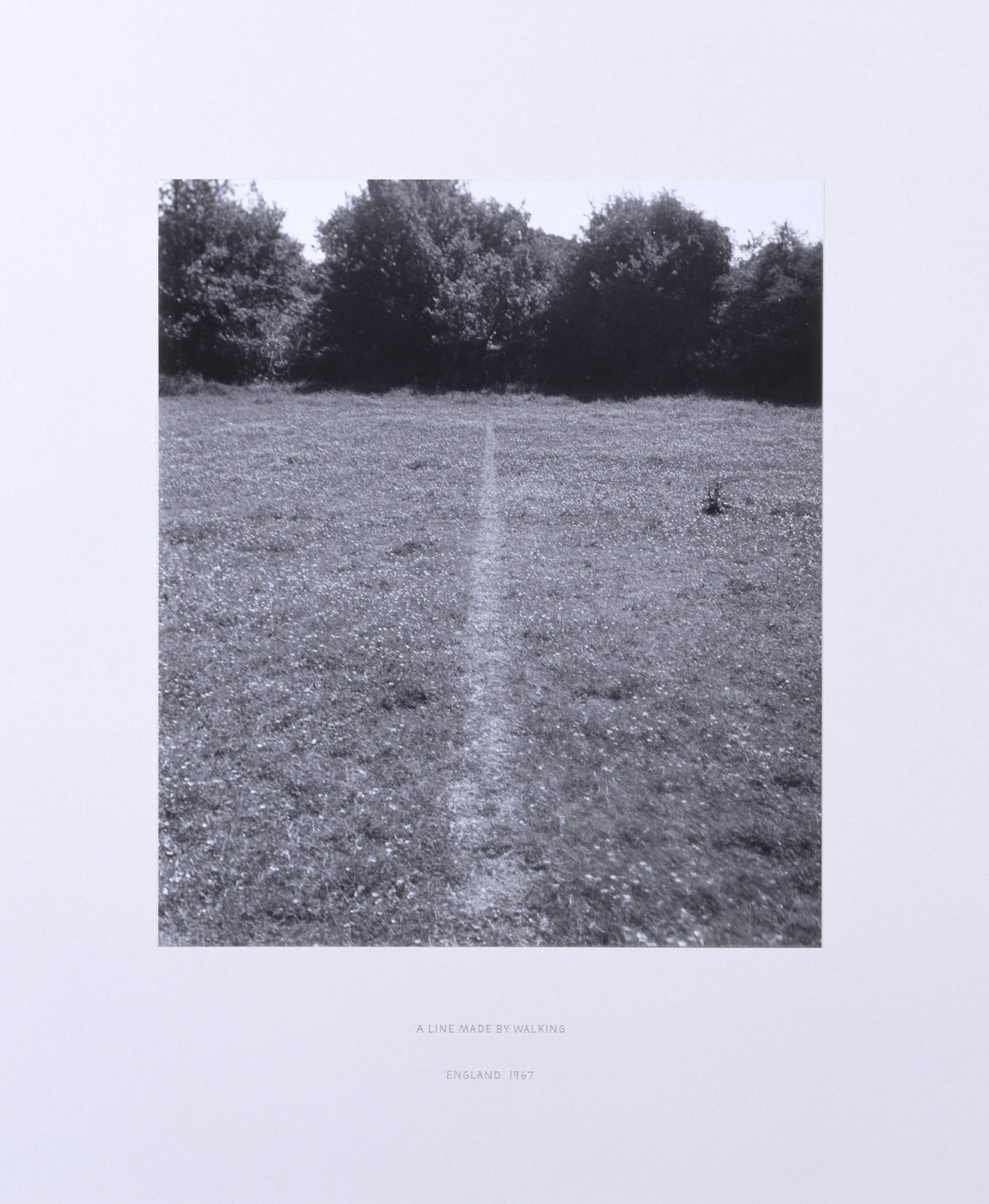 Richard Long, A Line Made by Walking, 1967. Collection of Tate. Purchased 1976. © Richard Long / DACS, London. Courtesy of Tate Britain.