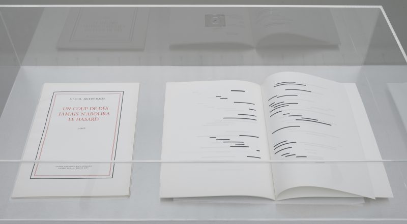 Marcel Broodthaers, Un coup de dés jamais n’abolira le hasard, 1969 Original edition on transparent mechanographic paper Wide White Space Gallery, Antwerpen Galerie Michael Werner, Köln © Estate Marcel Broodthaers