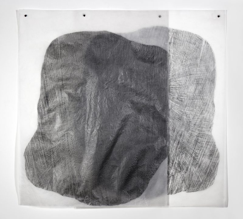 Theodora Varnay Jones, F-3B, 2015. Frottage (graphite on vellum), 25.5” x 27” 