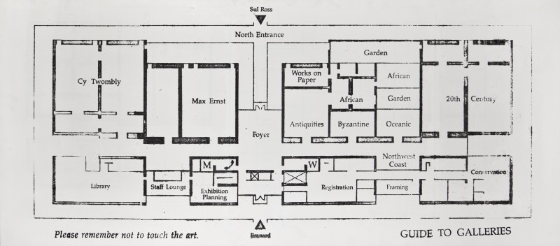 Mark Flood, Menil Collection Floorplan, 1992. Acrylic on canvas, 26.5 x 60 inches. Private collection. Courtesy of the artist and the Contemporary Arts Museums Houston. 