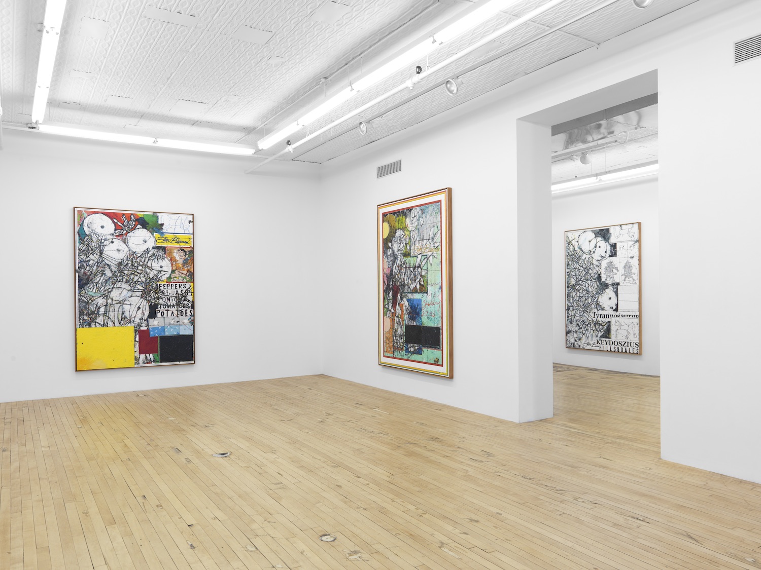Installation view, Hills & Dales, Zachary Armstrong at Feuer/Mesler, New York, 2016. Courtesy of Feuer/Mesler.