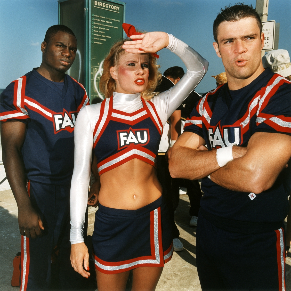 Brian Finke (American, born 1976), Untitled (Cheerleading #81), 2001, printed 2003. Chromogenic print, 30 x 30 inches. (76.2 x 76.2 cm). Courtesy of the artist and the Brooklyn Museum.