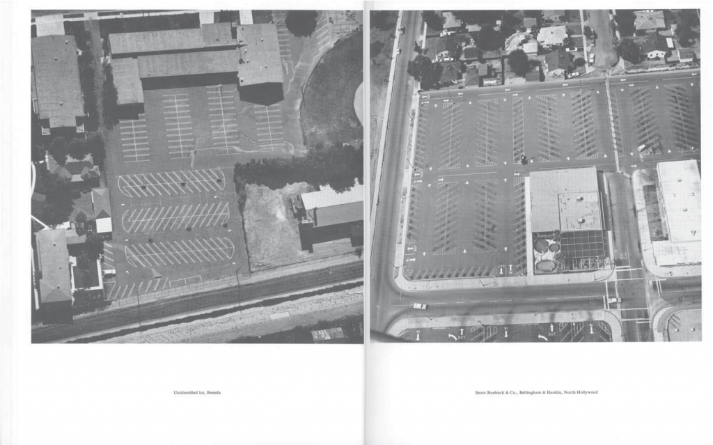 THIRTYFOUR PARKING LOTS, 1967. © Ed Ruscha. Courtesy of the artist and Gagosian Gallery.