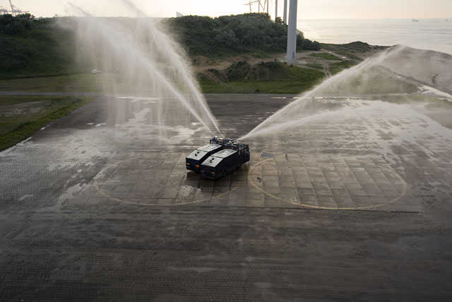 Fernando Sanchez Castillo, Pegasus Dance: Choreography for Riot Trucks, 2008. Image courtesy of Manifesta 11