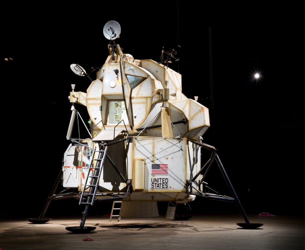 Landing Excursion Module (LEM), 2007. Mixed media: steel, plywood, resin, electronics, and assorted found objects, 277 x 263 x 263 inches. Courtesy of the artist and Yerba Buena Center for the Arts. 