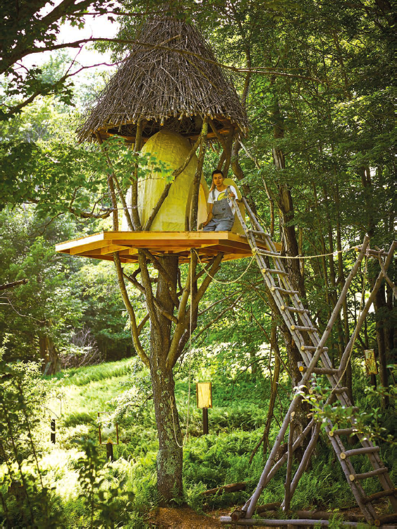 Original bee chapel on Koh’s property in the Catskills, New York, 2016. Photograph by Stewart Shining. Courtesy of the artist.