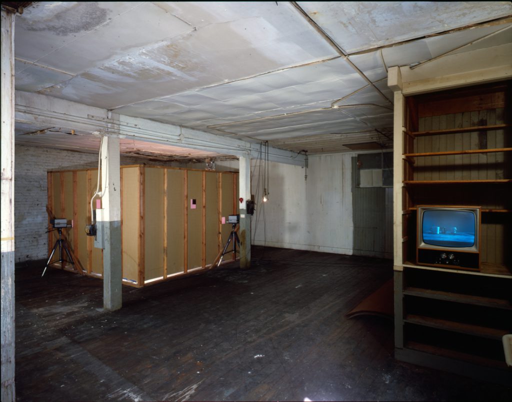 Howard Fried, Intraction, 1977. Installation view, Museum of Conceptual Art, San Francisco. Courtesy of the artist, The Box, and the Wattis Institute.